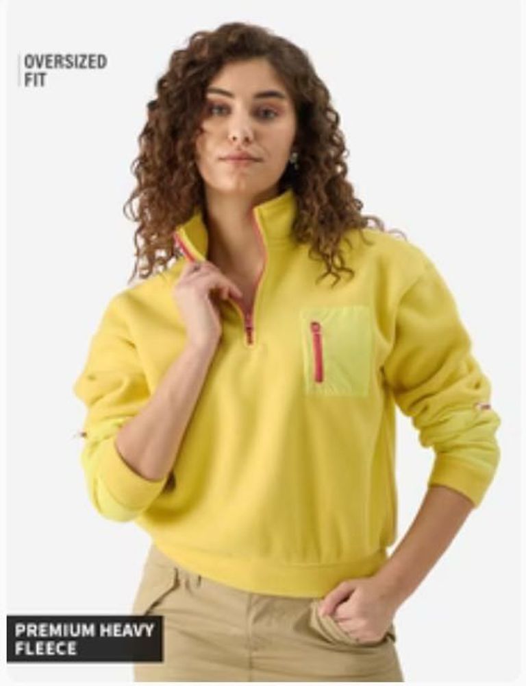 Yellow Pullover Sweatshirt