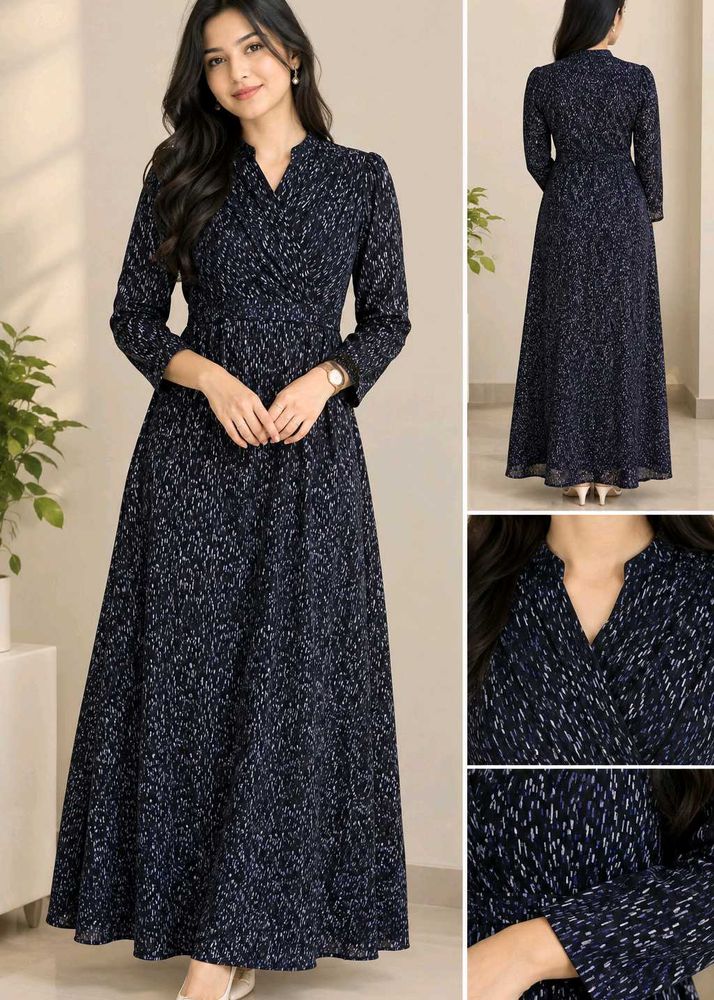 Elegant Printed Maxi Dress
