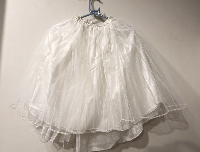 White Tulle Skirt - Bridal/Party Wear