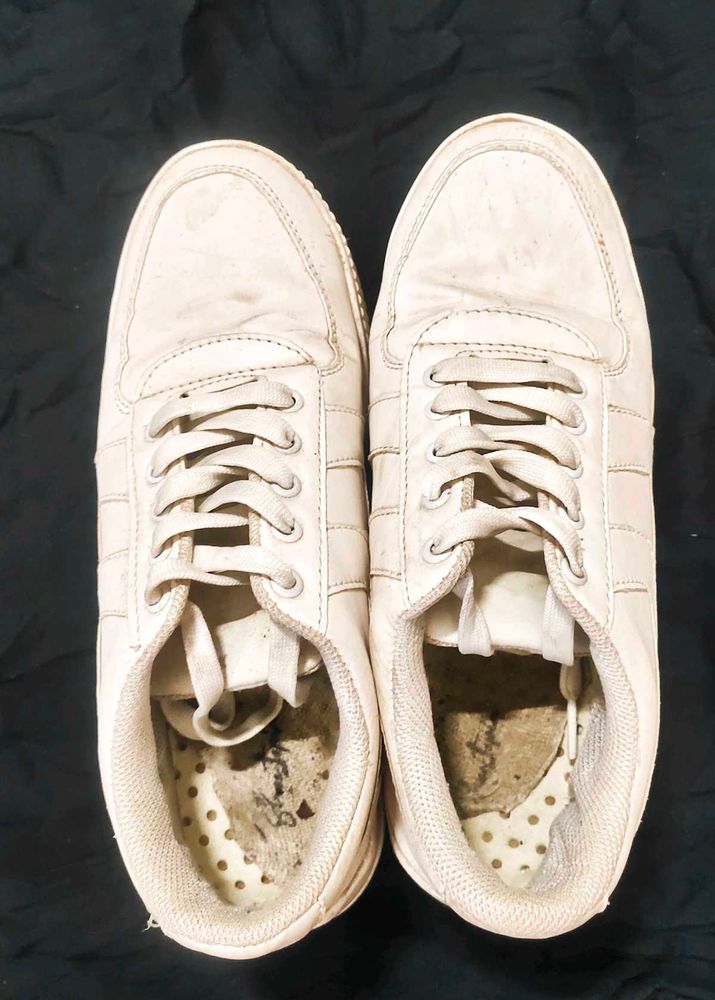 White Casual Chunky Sneakers