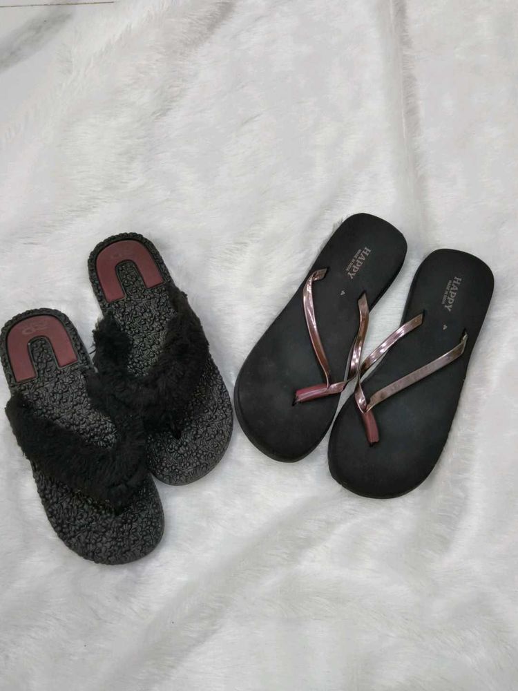 Cozy &amp; Stylish Flip-Flops set of 2