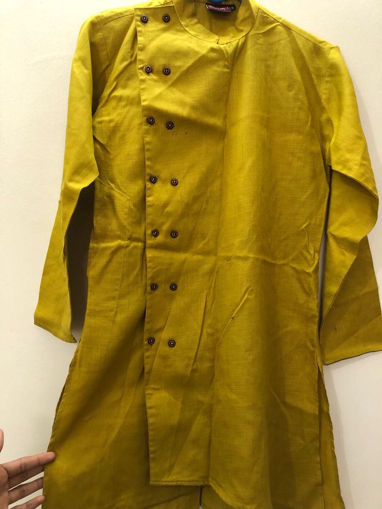 Men's Mustard Yellow Kurta