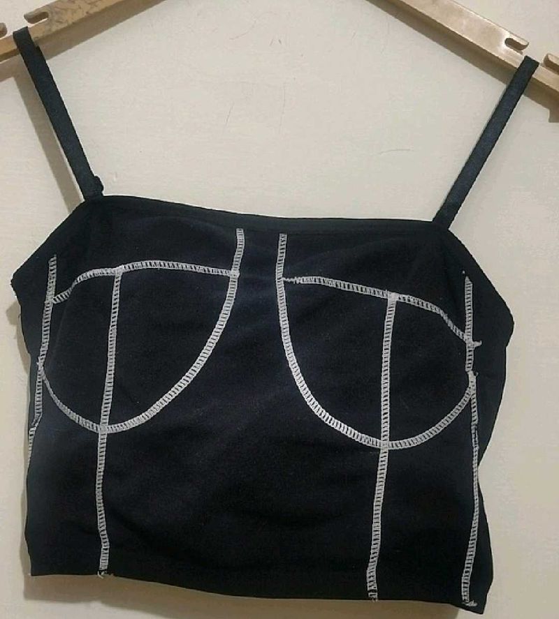 Black ⚫ Light Padded Sports Bra For 32 A Bust