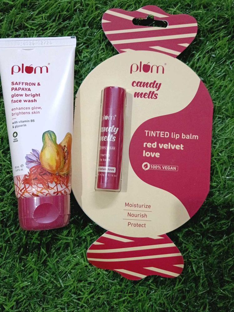 Plum Saffron &amp; Papaya Face Wash &amp; Lip Balm
