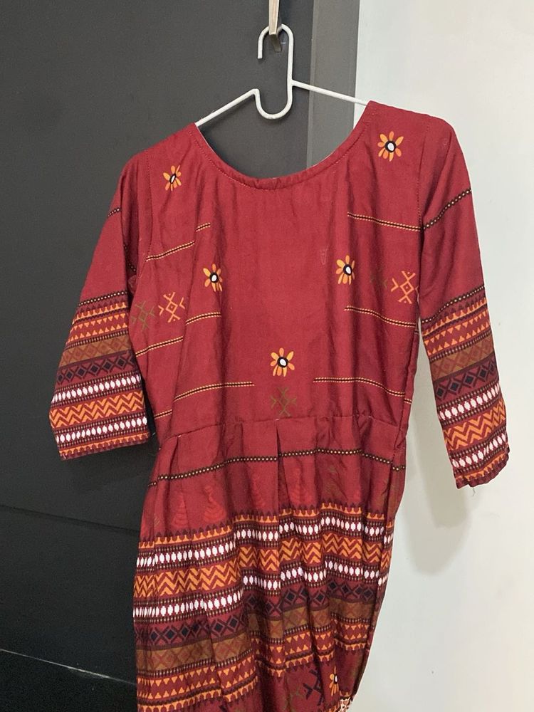 Embroidered Ethnic Kurta