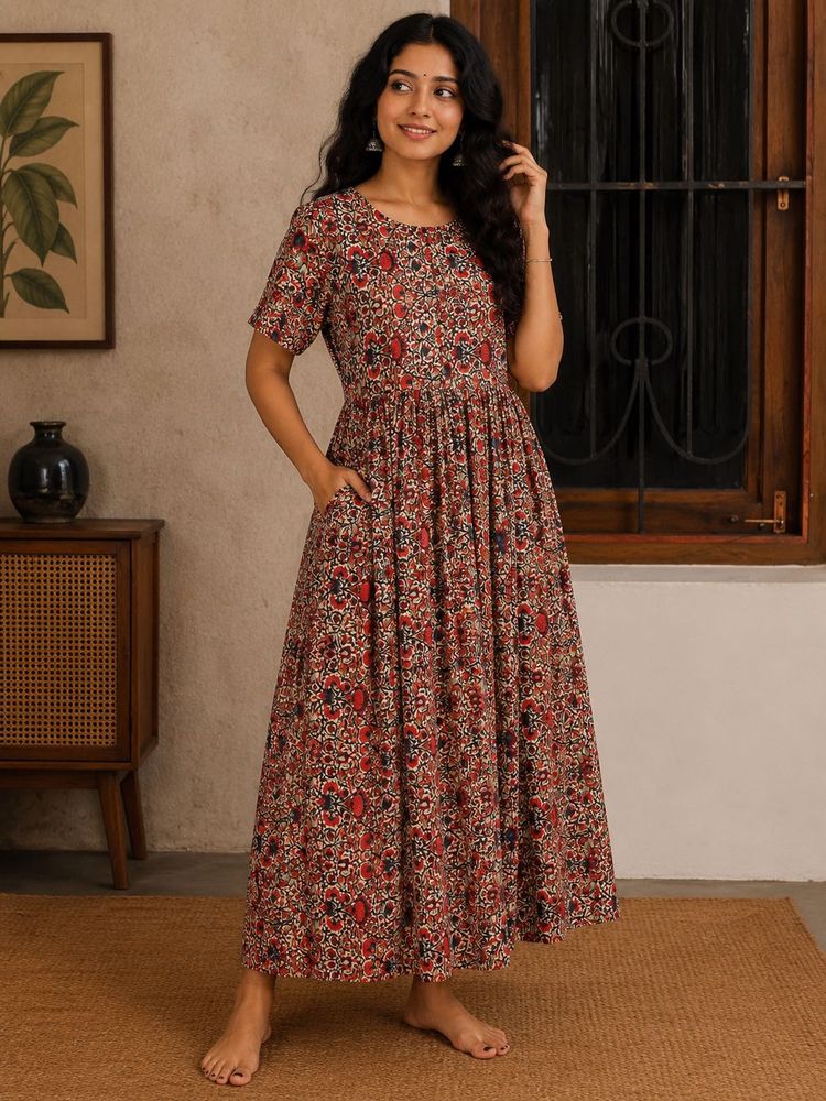 Dress Boho Floral Maxi