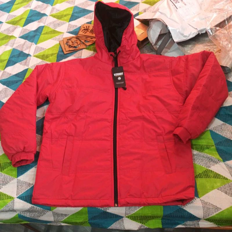 Red Hooded Jacket