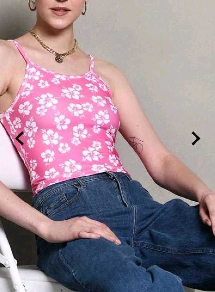 Vibrant Floral Print Tank Top