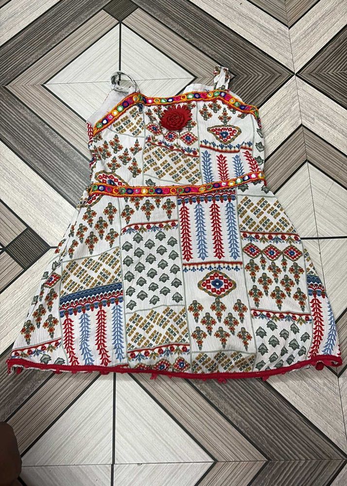 Cute Patchwork Baby dandiya dress