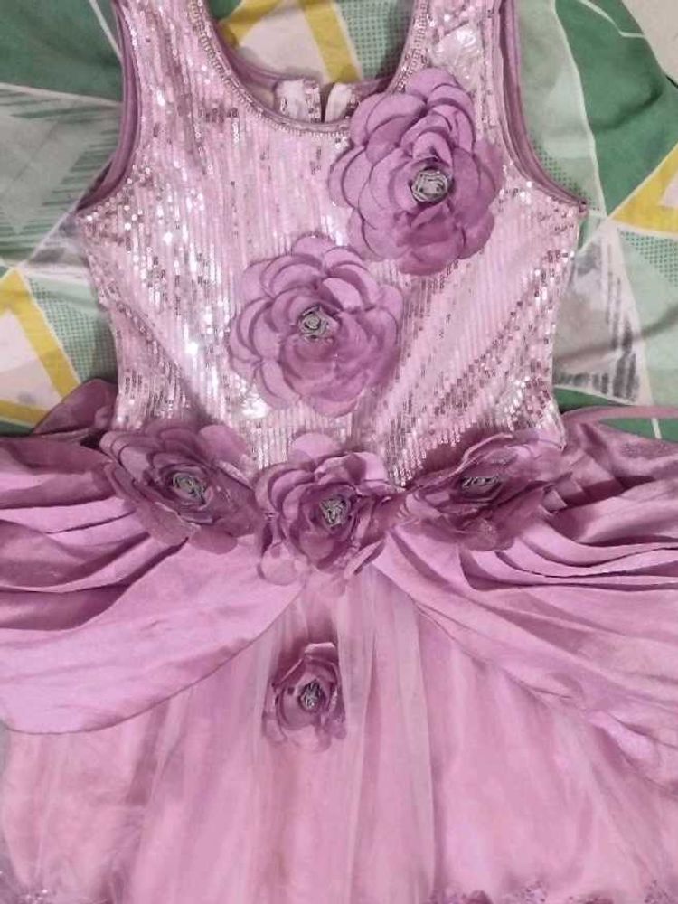 Sparkling Lavender Girls' Party Dress
