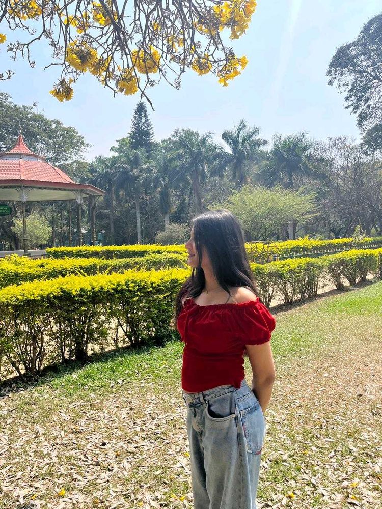 Chic Off-Shoulder Red Top