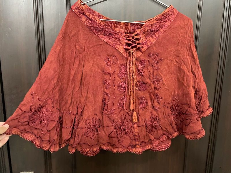 Boho Embroidered Skirt