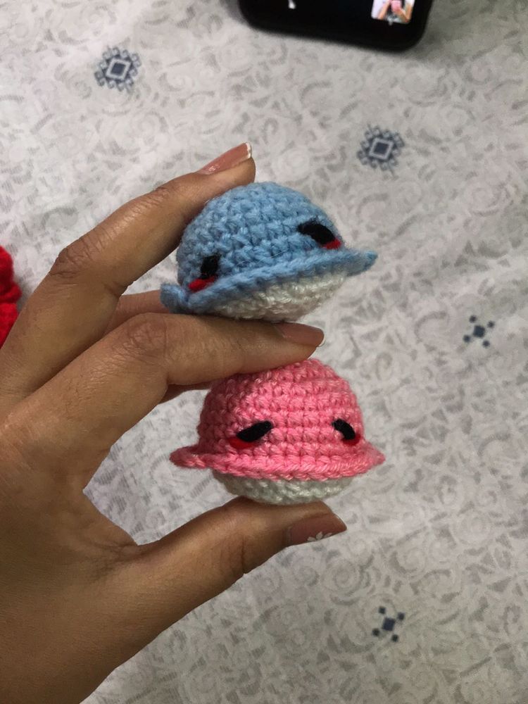 Crocheted Whale Toys