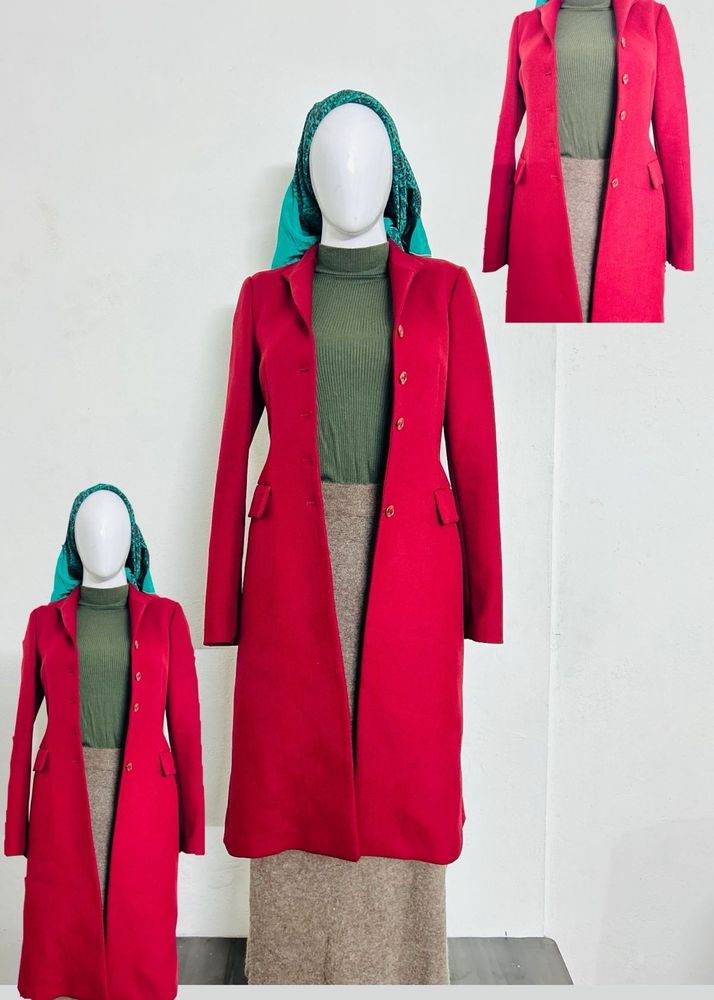 Red Korean over coat