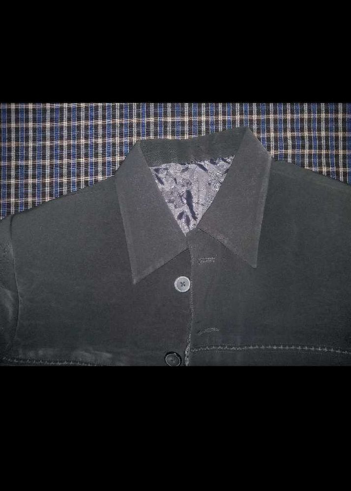 Classic Black Button-Up Jacket