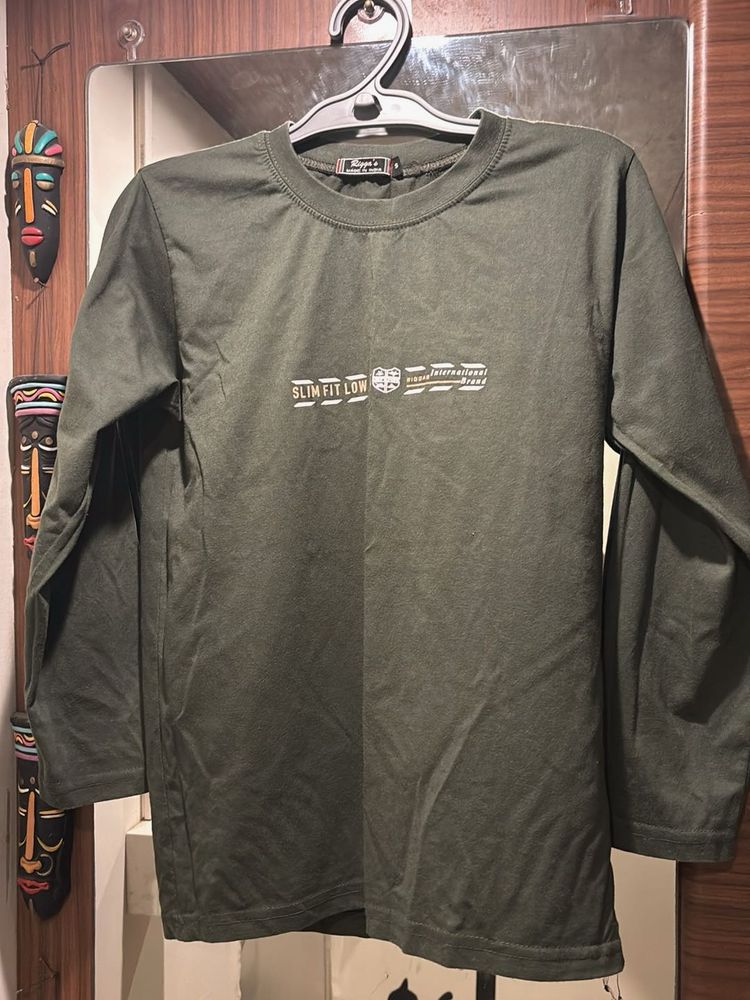 Olive Green Long Sleeve Tee