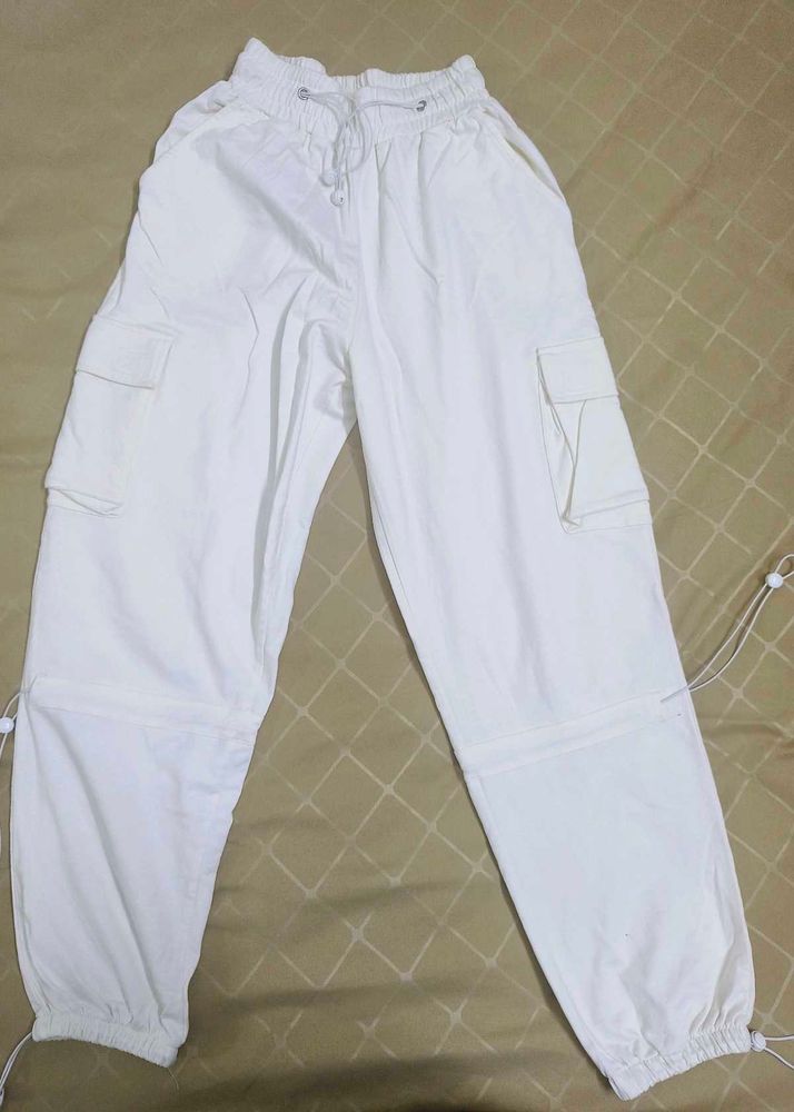 White Cargo Pants