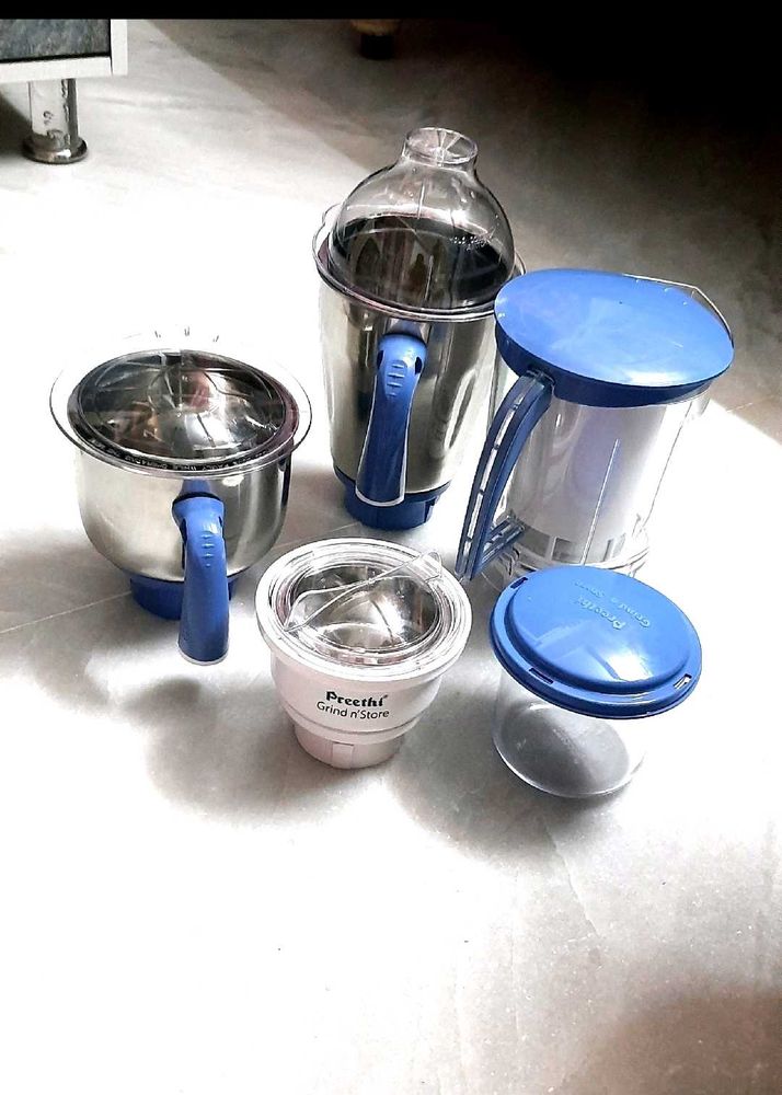 Preethi Mixer Grinder Jars Set