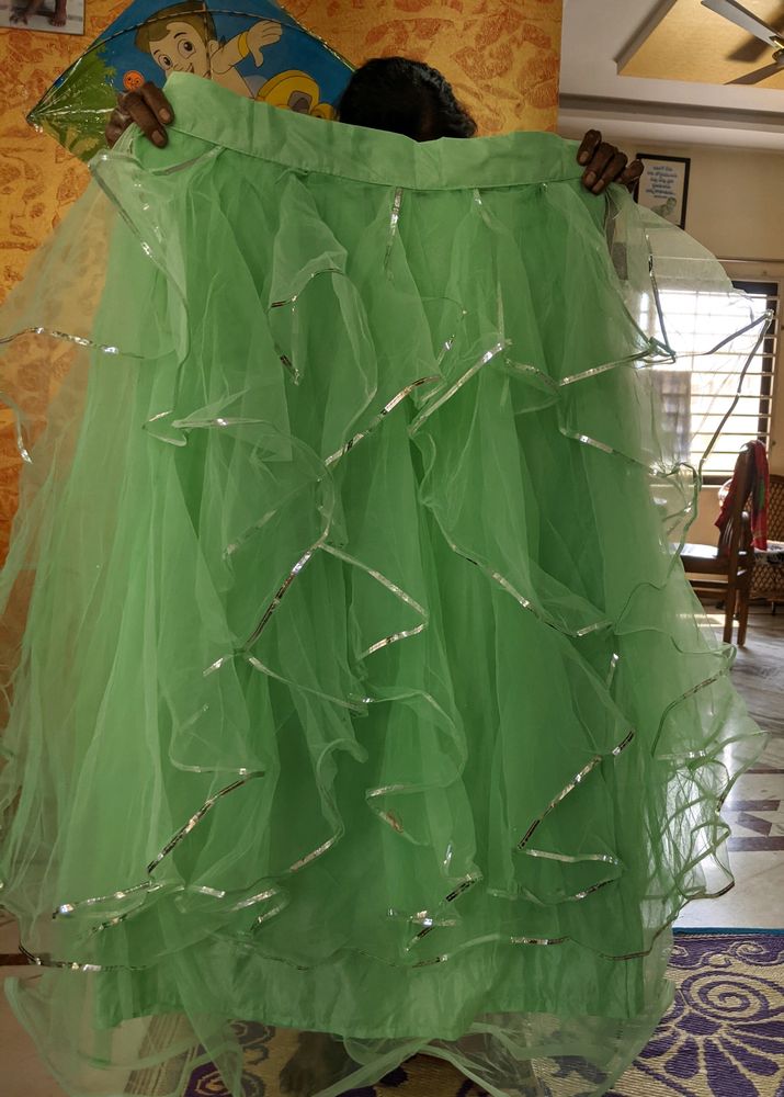 Pista Green Skirt And Top