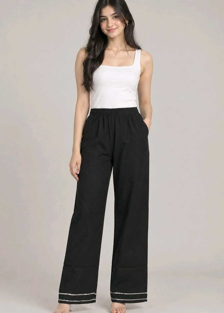 Elegant Dark Green Palazzo Pants