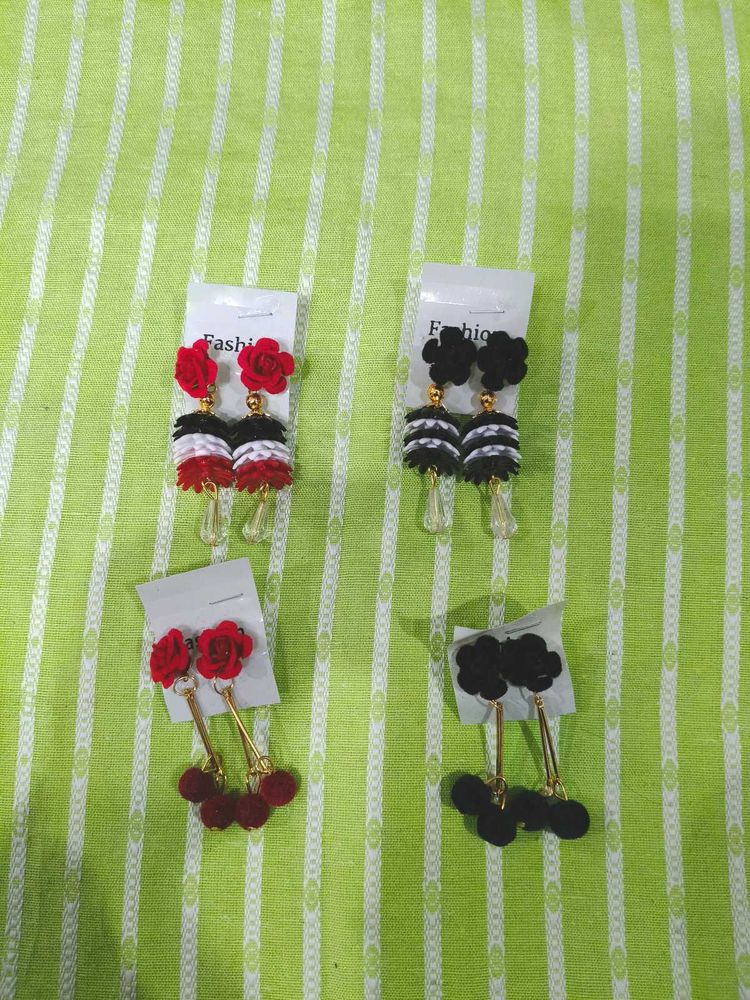 Pack of 4 Partywear Earrings ❤️