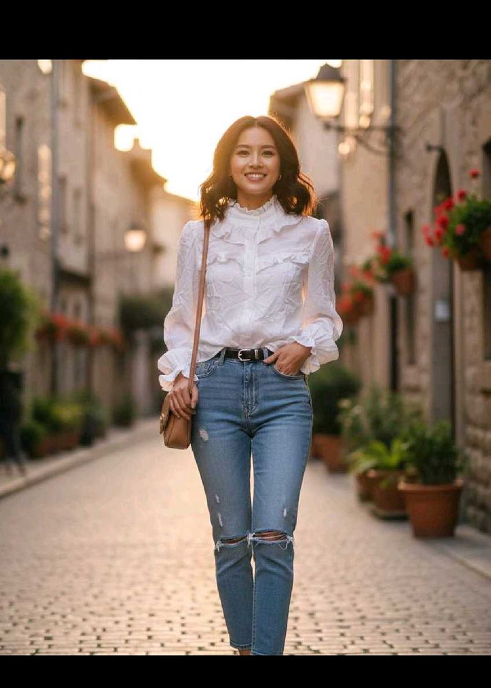 white stylish shirt 💖
