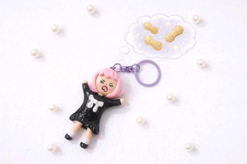 Cute sleeping Anya Forger Keychain