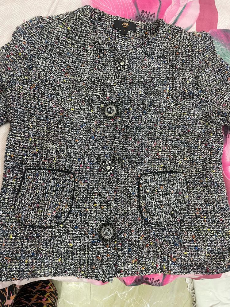 Embellished Women Coat (Blazer)