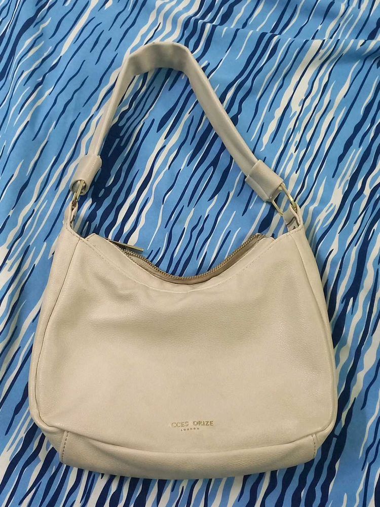 Stylish Cream Hobo Bag