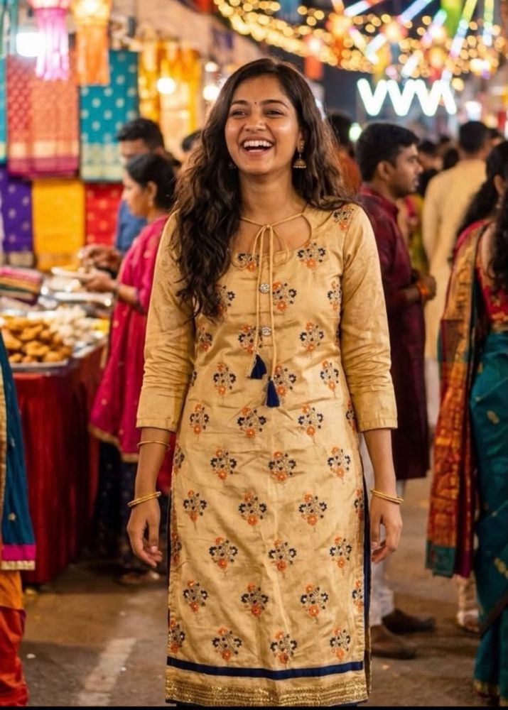 Elegant Embroidered Kurta