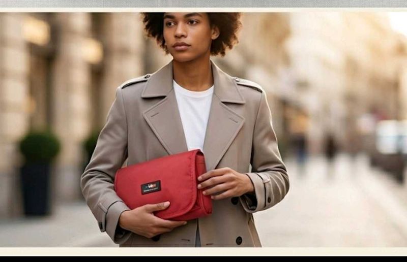 Chic Red Clutch Bag