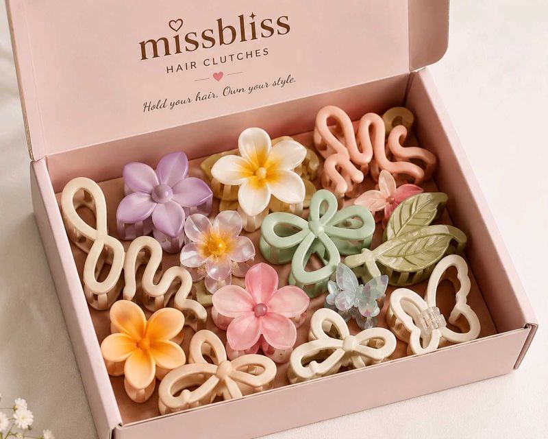 Miss Bliss Hair Clutches - Set of 16