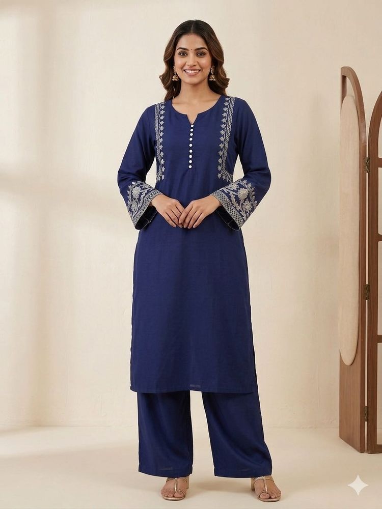 Elegant Embroidered Kurta Set