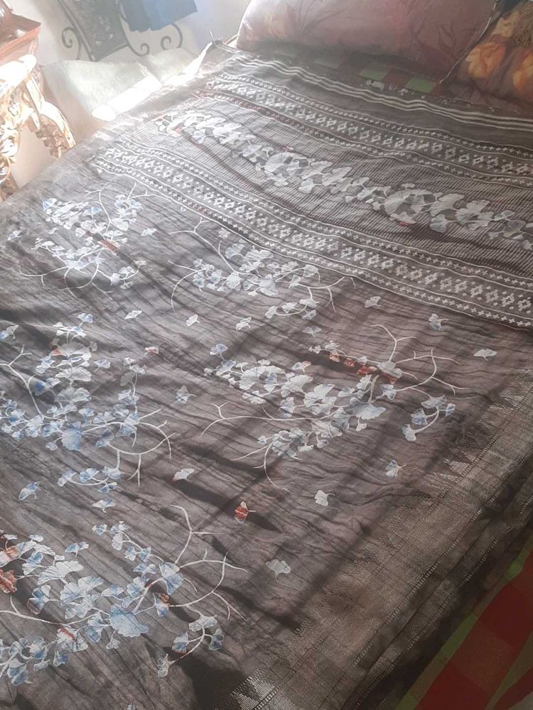 badalpuri Floral  design Saree
