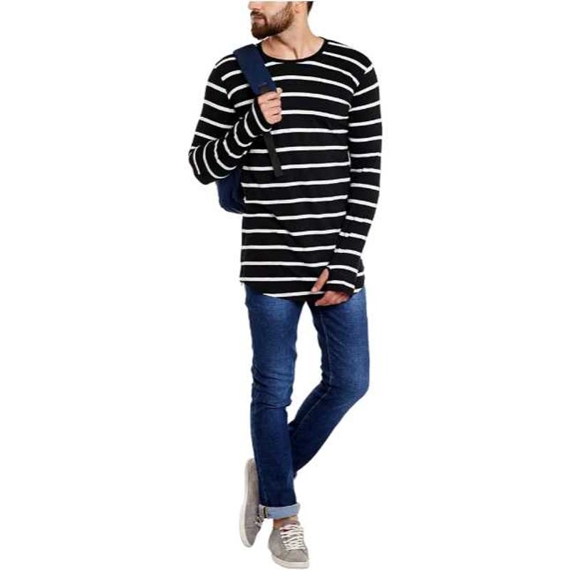 Men's Striped Long Sleeve Shirt