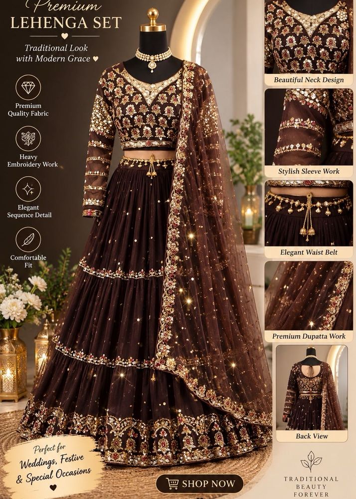 Premium Embellished Lehenga Set