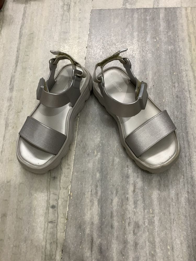 Metallic Platform Sandals