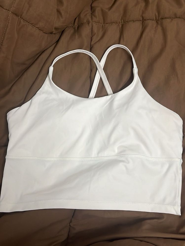 White Sports Bra - Cava Athleisure