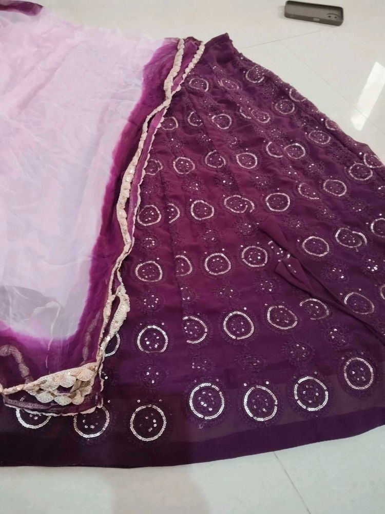Purple Lehenga Choli