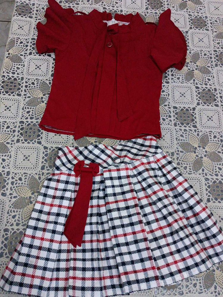 Baby Top And Skirts 3 Se 4 Saal Ki Bachi K