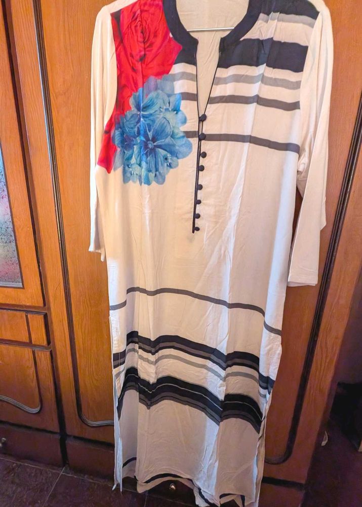 Biba Floral Print Kurta