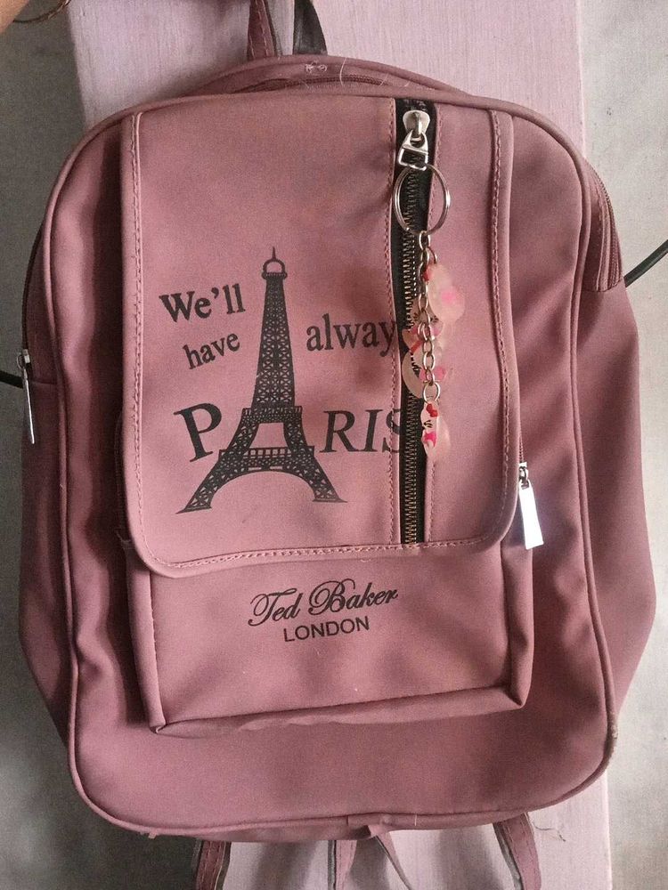 Cute Paris Themed Backpack