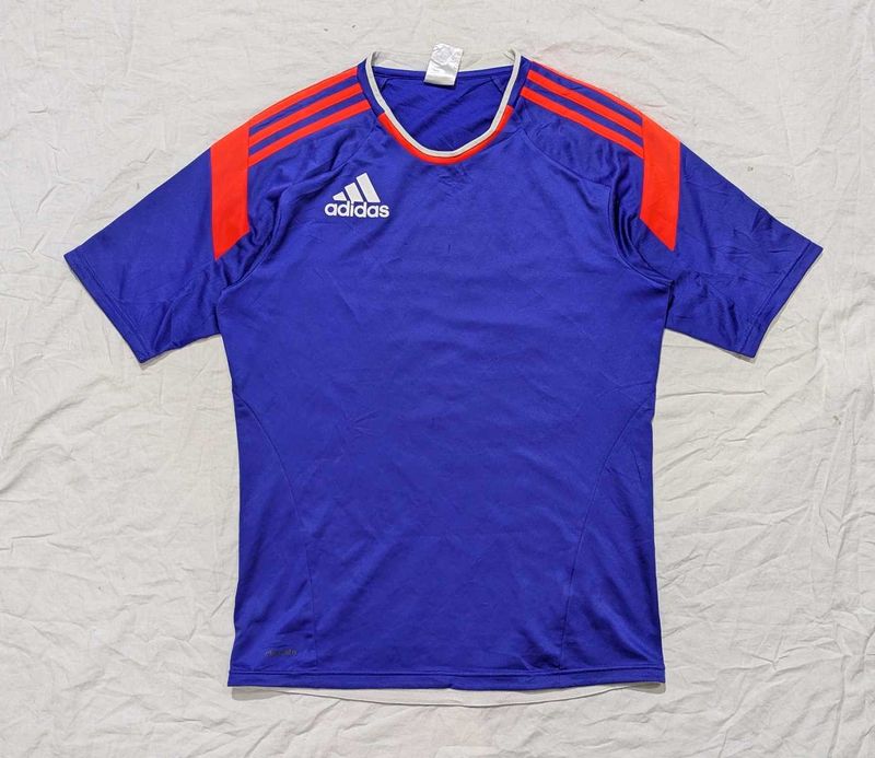 Adidas Men's Blue &amp; Red T-Shirt