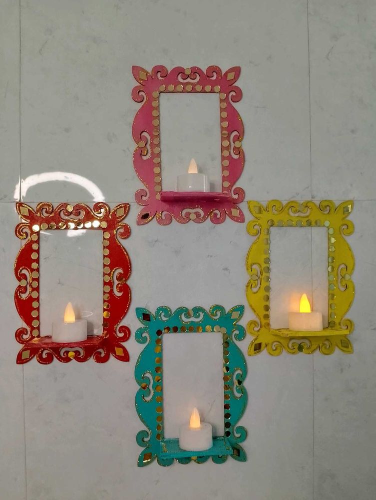 Set of 4 Decorative Tealight Holders