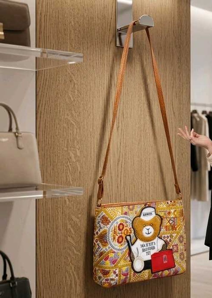 Cute Patterned Teddy Bear Bag