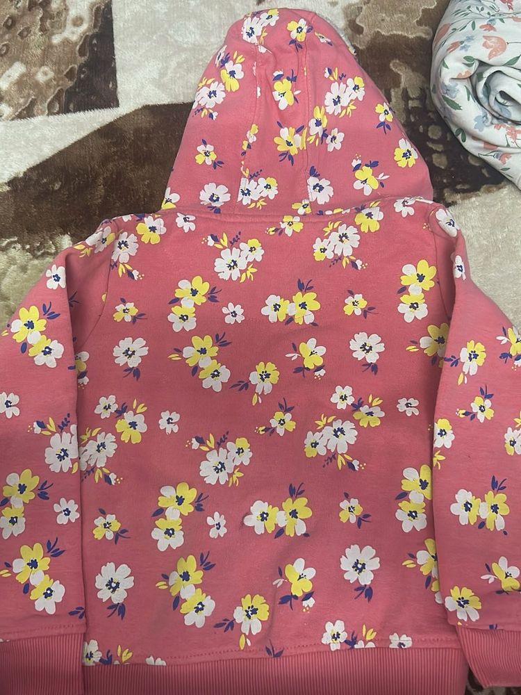 Floral Print Hoodie