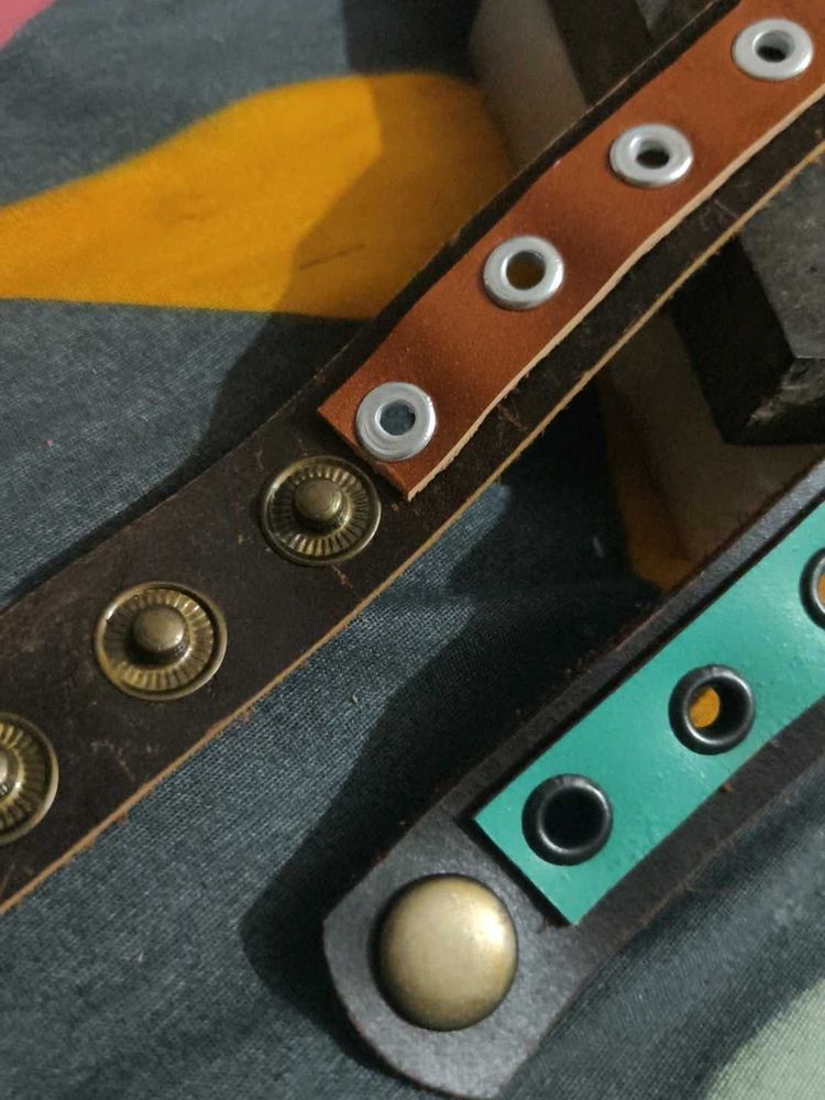 Leather Snap Bracelets