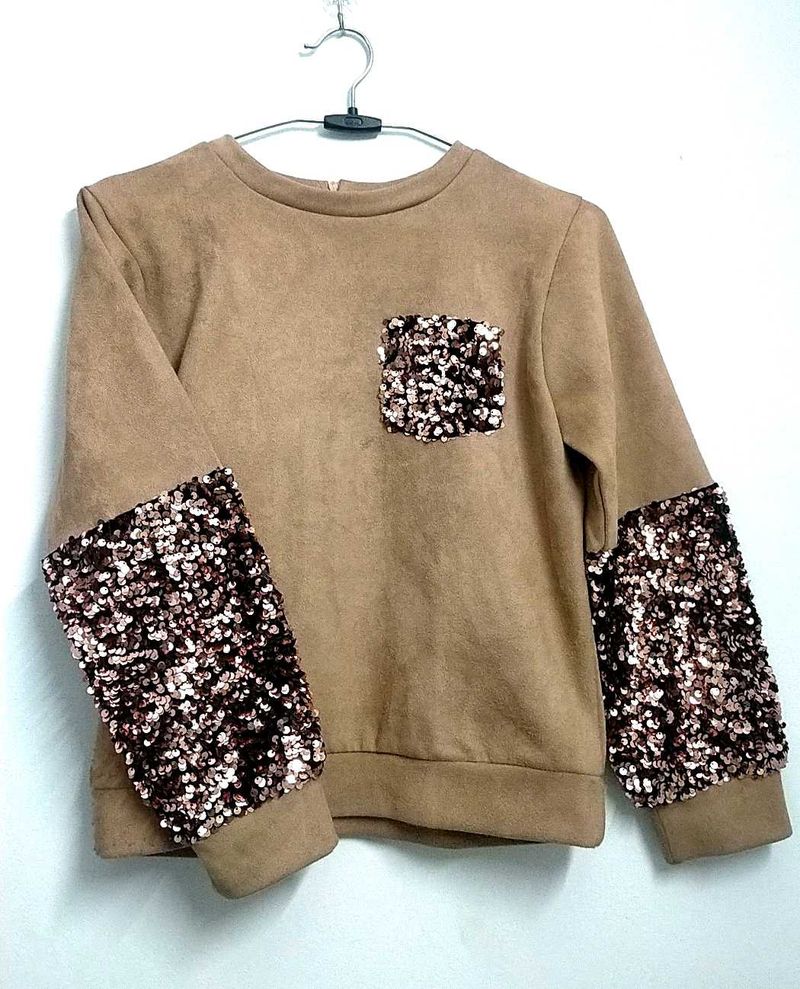 🌟🌟Sequin Detail Sweatshirt