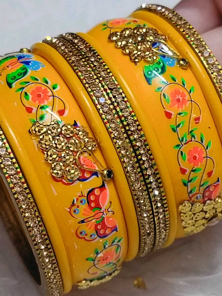 Vibrant Butterfly &amp; Floral Bangles