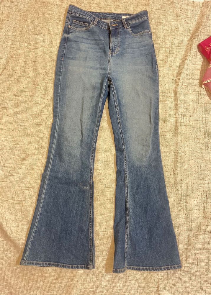 Flared Denim Jeans
